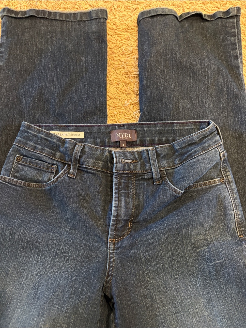 NYDJ Women's Mid-Dark Blue Bootcut Jeans